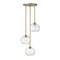 Z-Lite Chloe 3 Light Pendant, Olde Brass & Clear 490P10-3R-OBR - alternate 2
